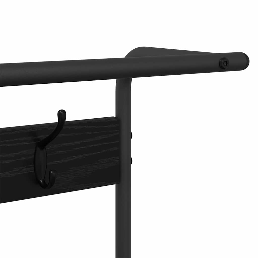 Appendiabiti Rovere Nero 95 x 34 x 184 cm Legno ingegnerizzato
