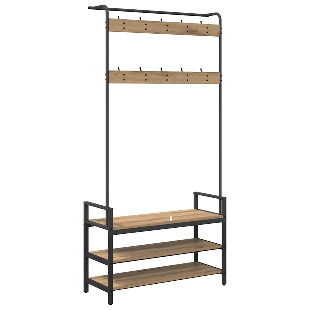 Appendiabiti Rovere Artigianale 95 x 34 x 184 cm