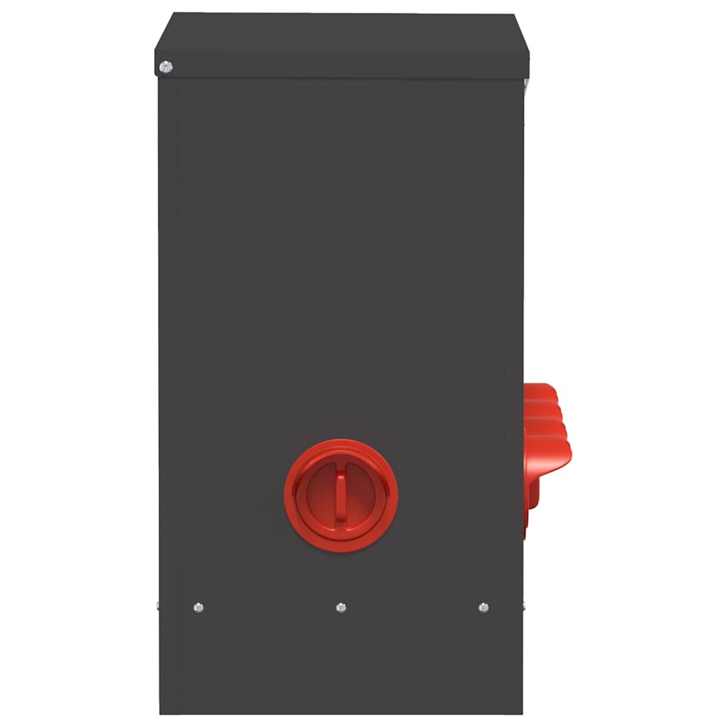 Feeder per pollo 2 Nero 60,5 x 29 x 51 cm 25 kg