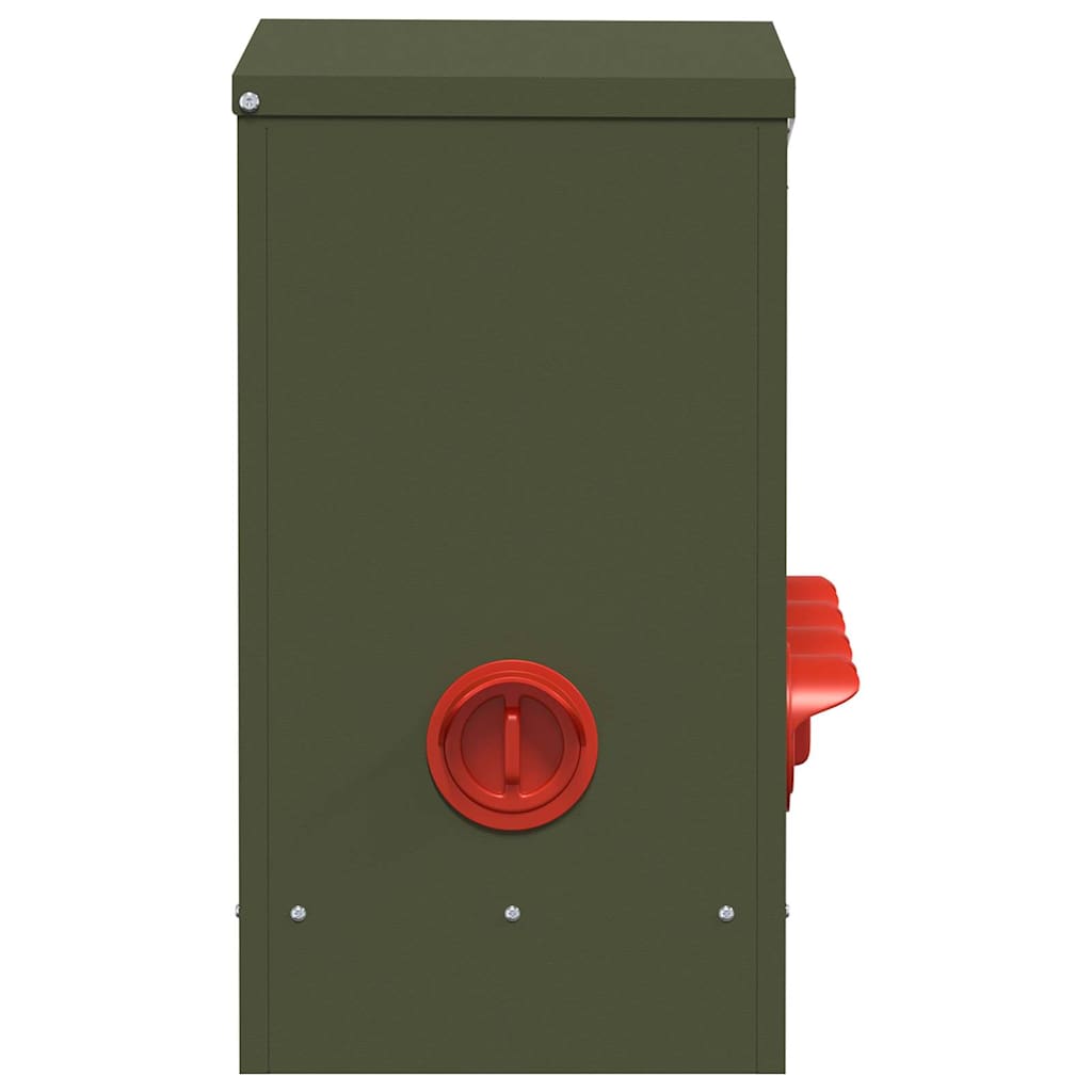 Feeder per pollo 2 Verde Oliva 60,5 x 29 x 51 cm 25 kg
