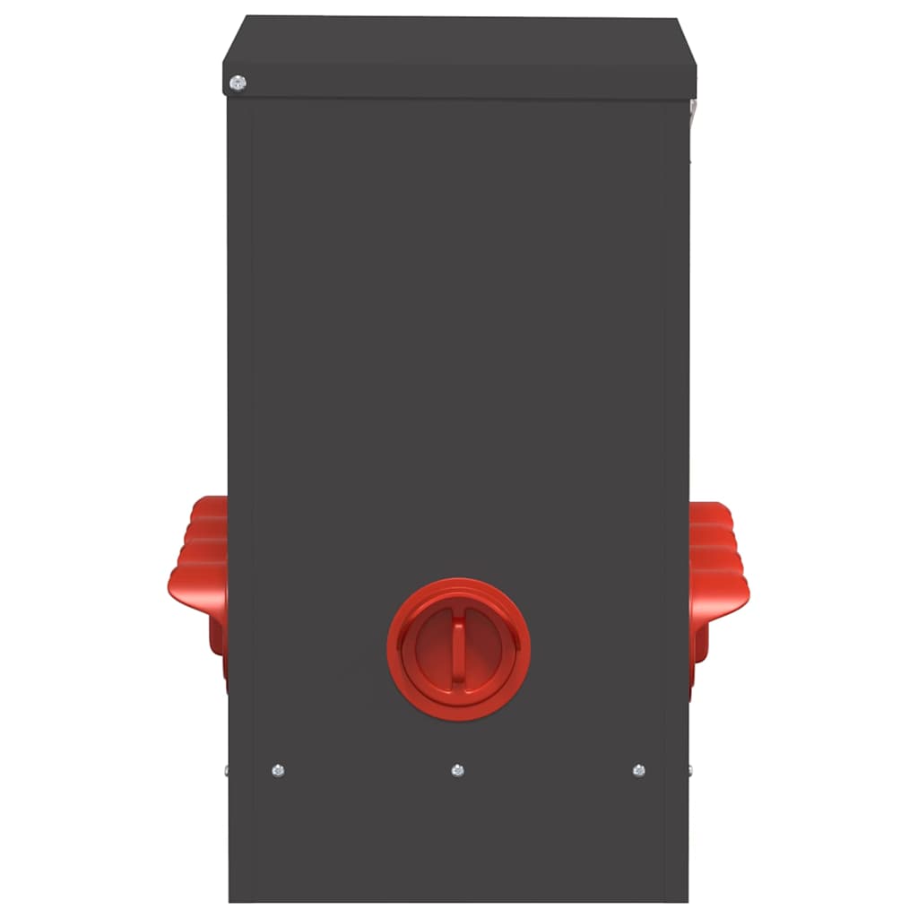 Feeder per pollo 2 Nero 60,5 x 29 x 51 cm 25 kg