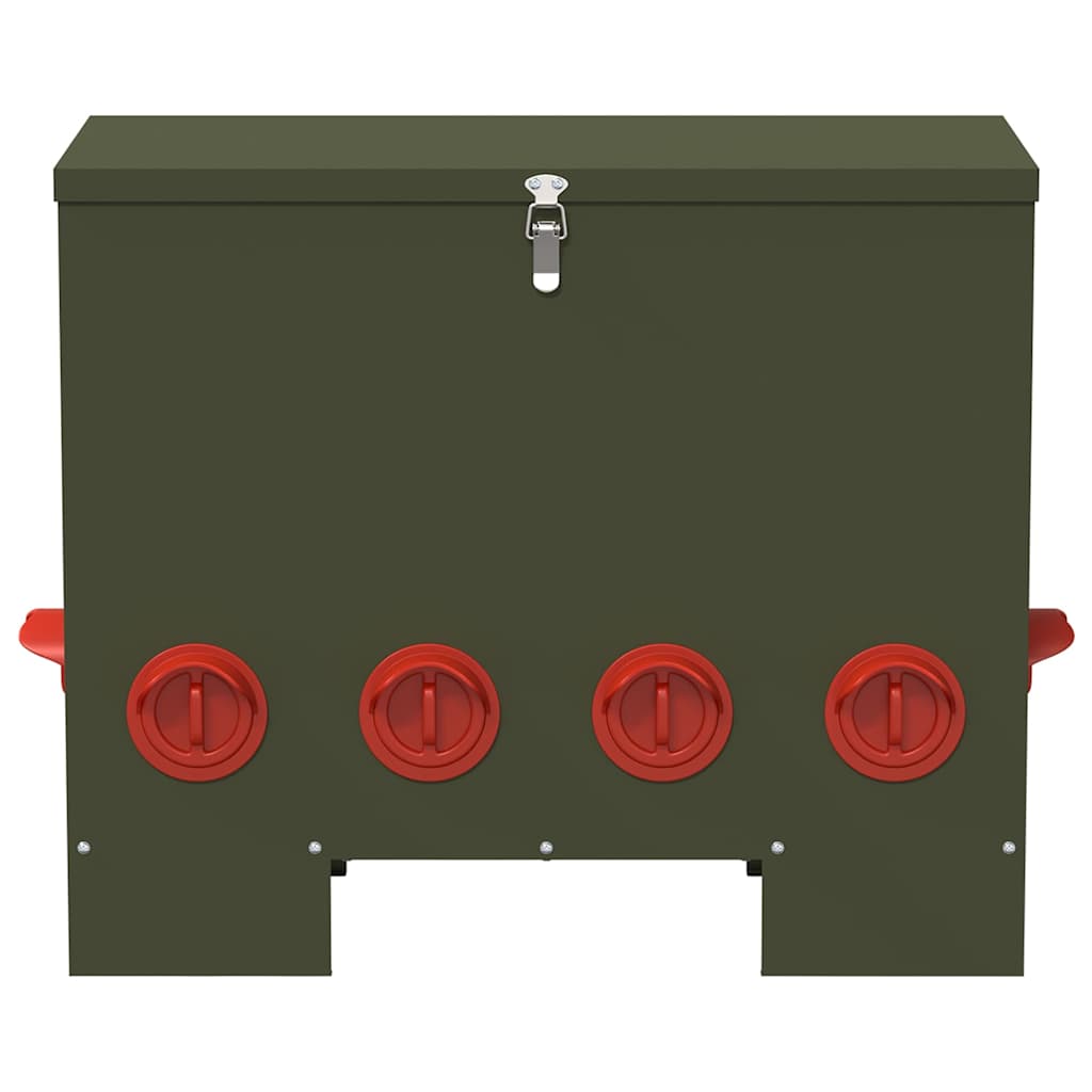 Feeder per pollo 2 Verde Oliva 60,5 x 29 x 51 cm 25 kg