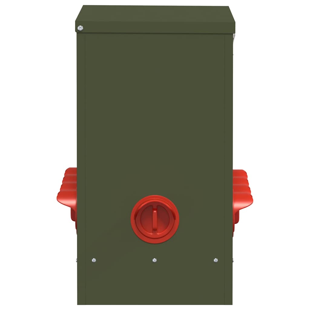 Feeder per pollo 2 Verde Oliva 60,5 x 29 x 51 cm 25 kg