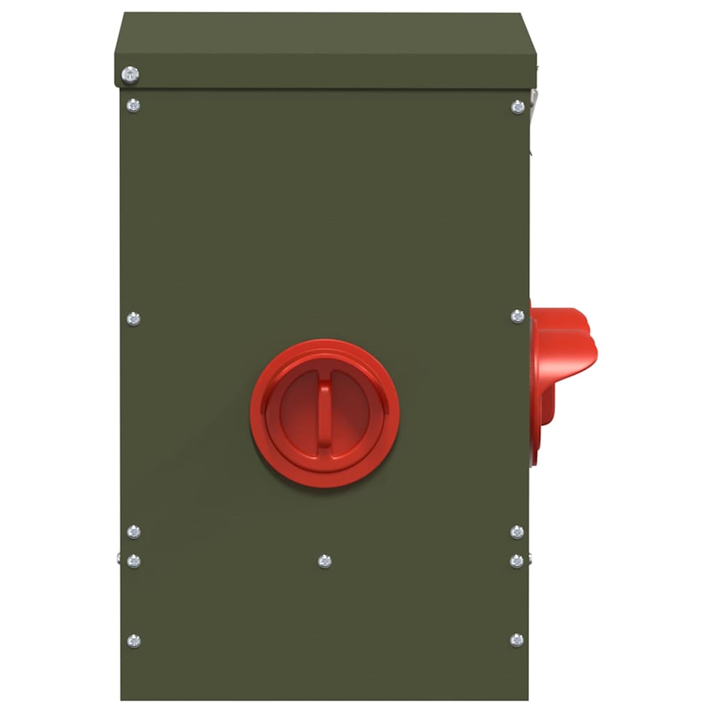 Feeder per pollo 2 Verde Oliva 40,5 x 25 x 38 cm 20 kg