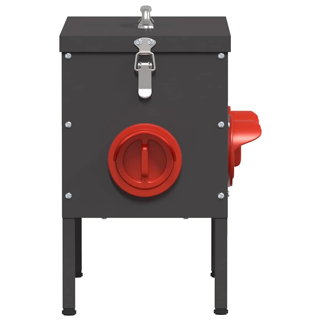 Feeder per pollo 2 Nero 42 x 20,5 x 33 cm 15 kg