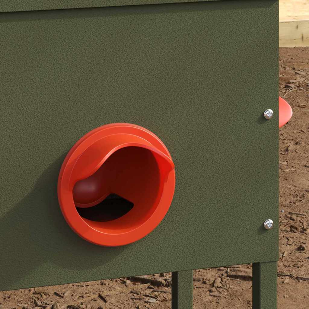 Feeder per pollo 2 Verde oliva 42 x 20,5 x 33 cm 15 kg