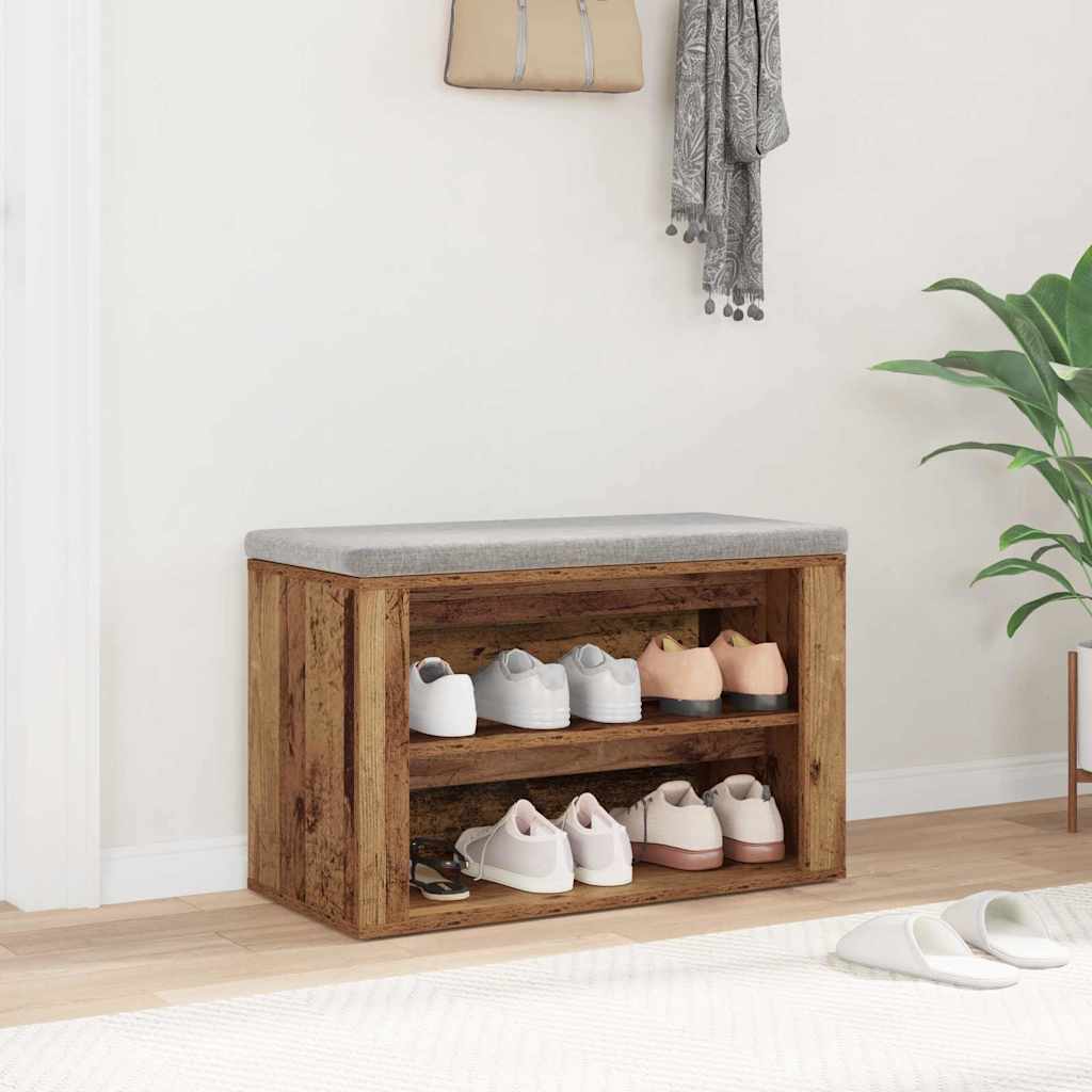 Scarpiera 75 x 35 x 45 cm Legno ingegnerizzato Legno vecchio
