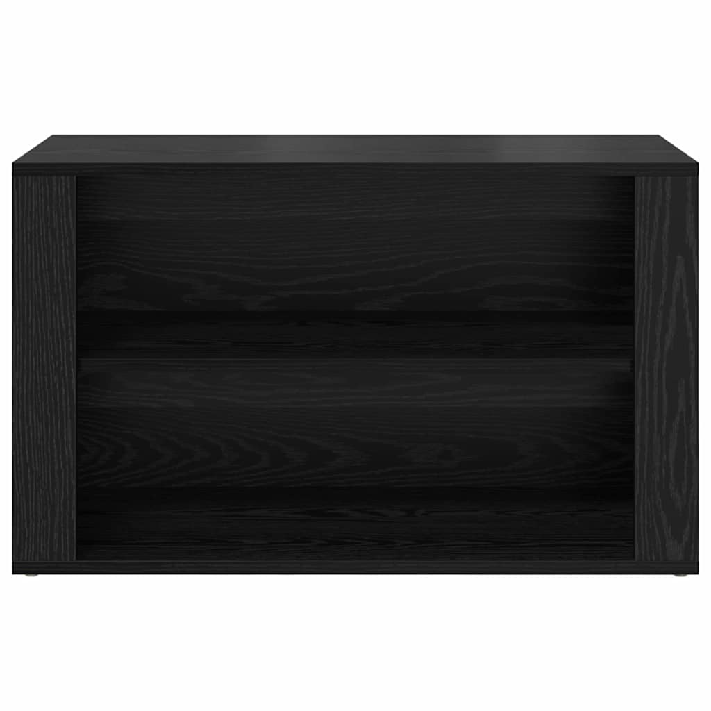 Scarpiera 75 x 35 x 45 cm Legno ingegnerizzato Rovere nero