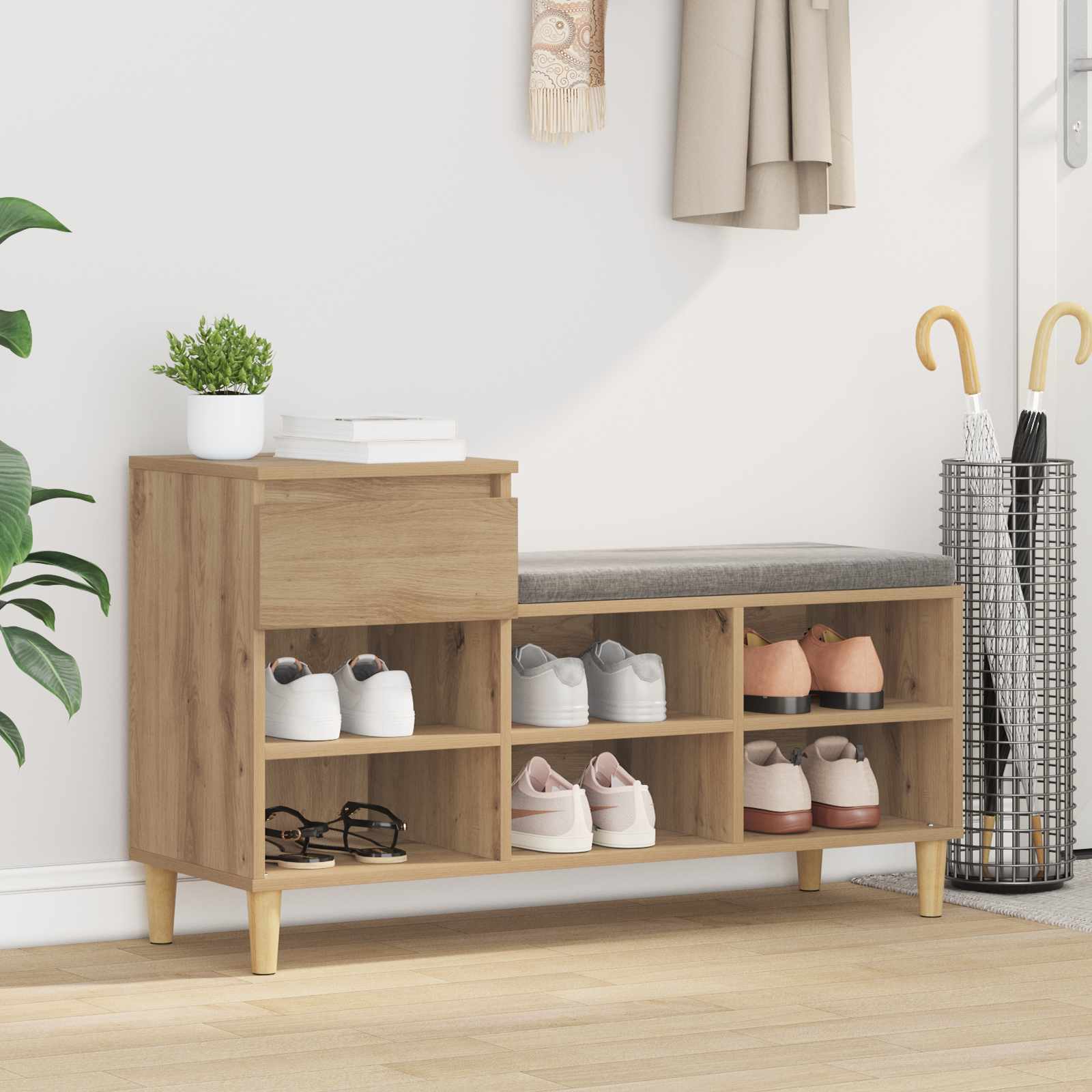 Mobile per scarpe 102 x 36 x 60 cm Legno ingegnerizzato