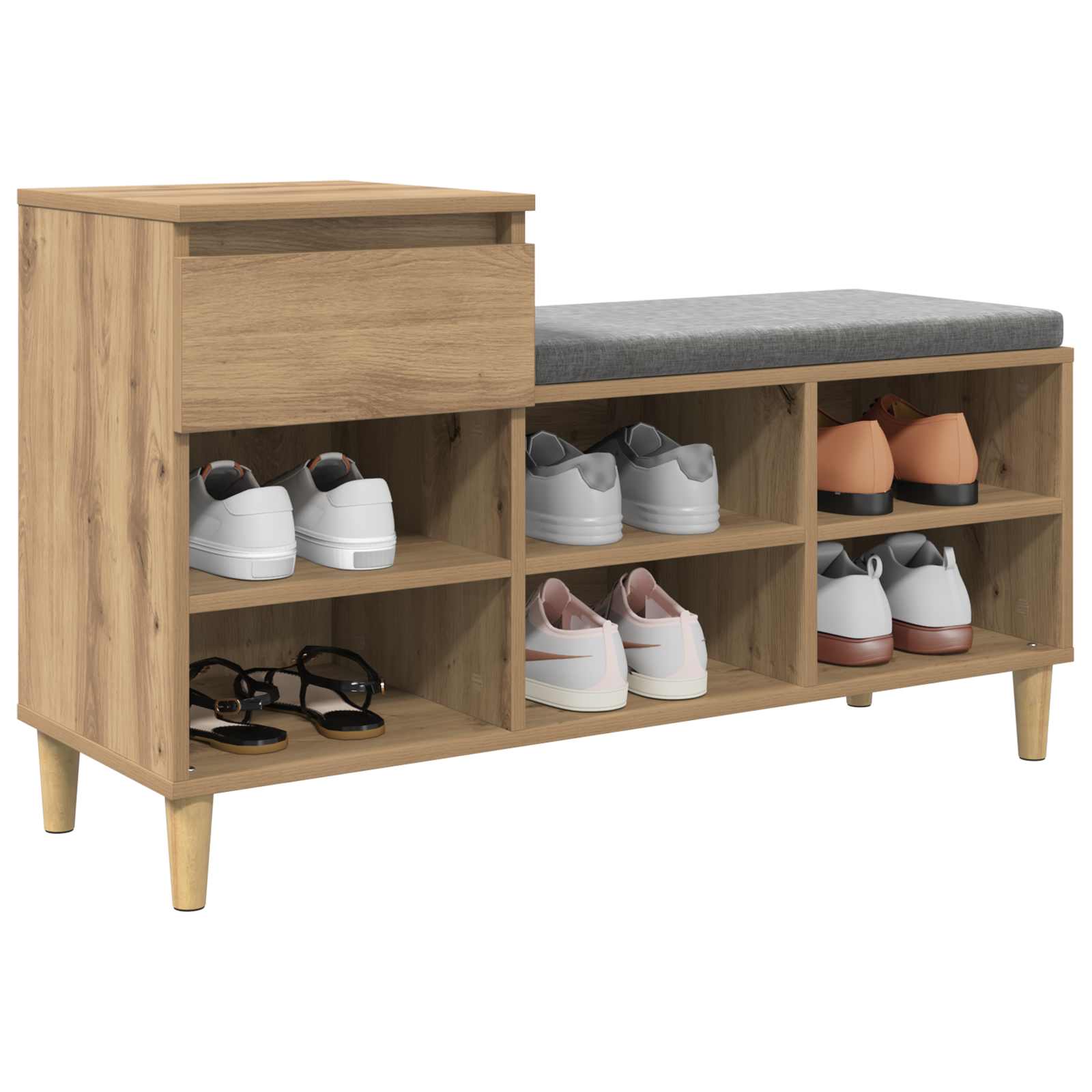 Mobile per scarpe 102 x 36 x 60 cm Legno ingegnerizzato