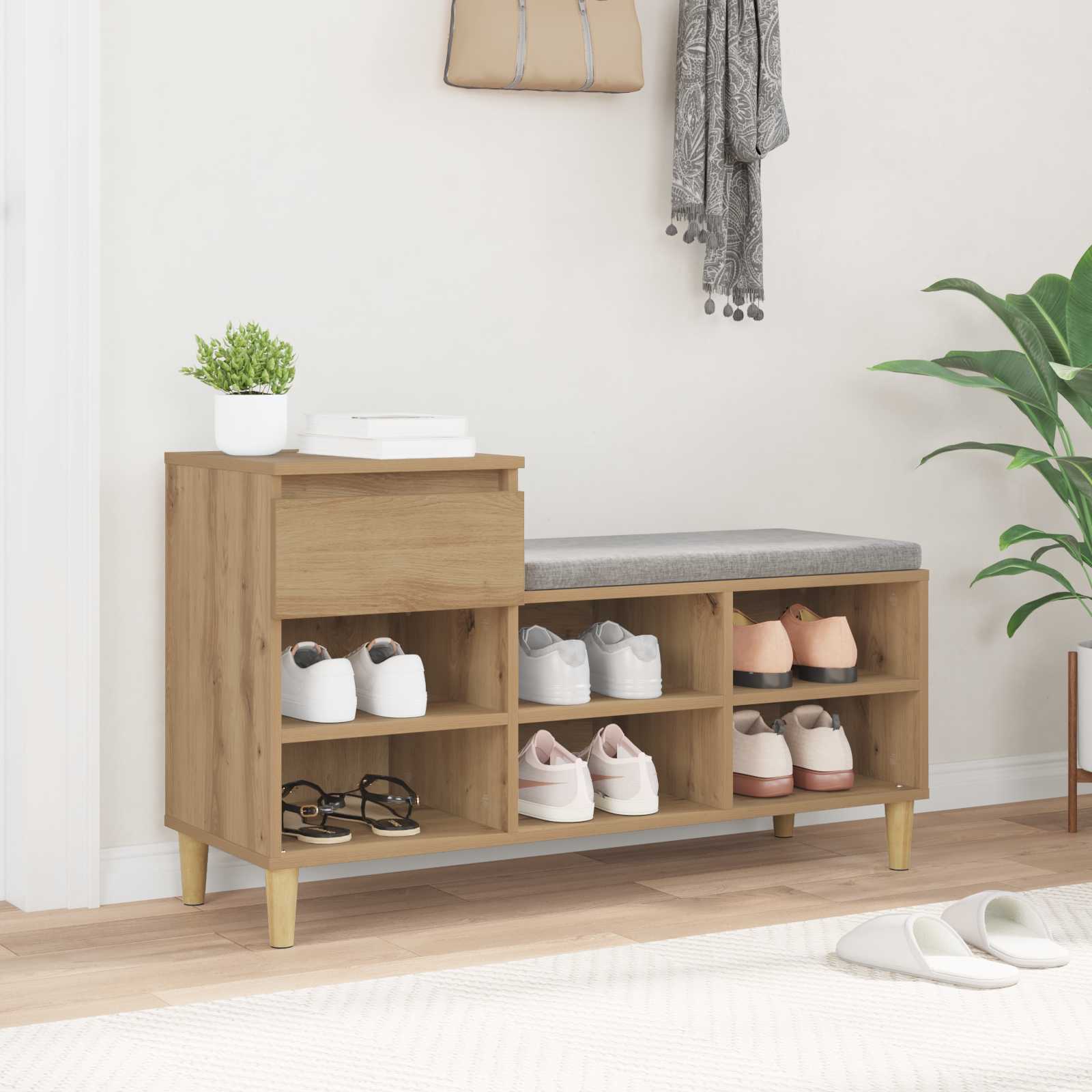 Mobile per scarpe 102 x 36 x 60 cm Legno ingegnerizzato
