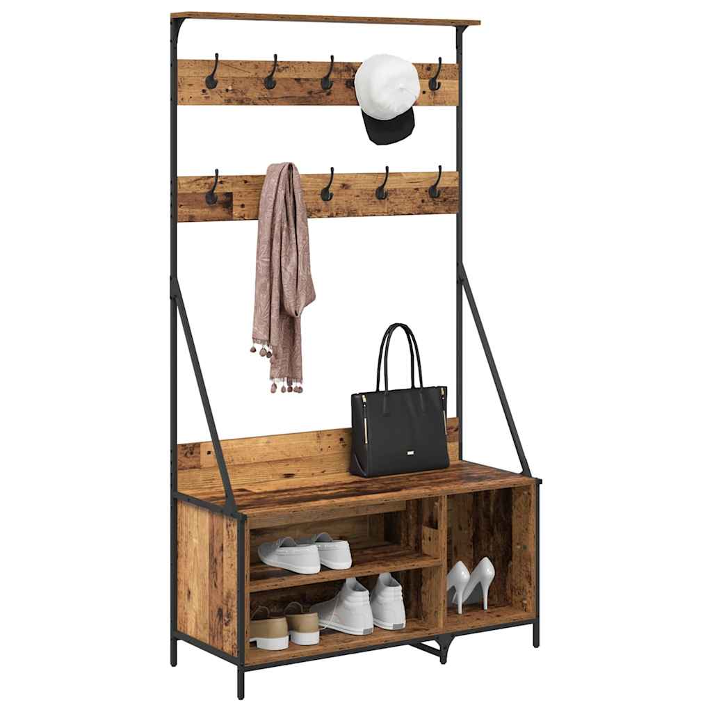 Stendibiancheria Legno vecchio 100 x 41 x 184 cm
