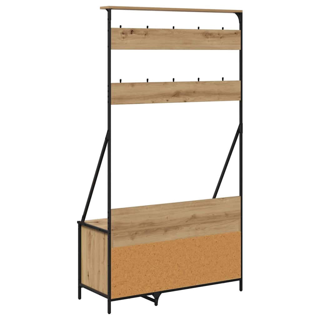 Stendibiancheria Rovere artigianale 100 x 41 x 184 cm