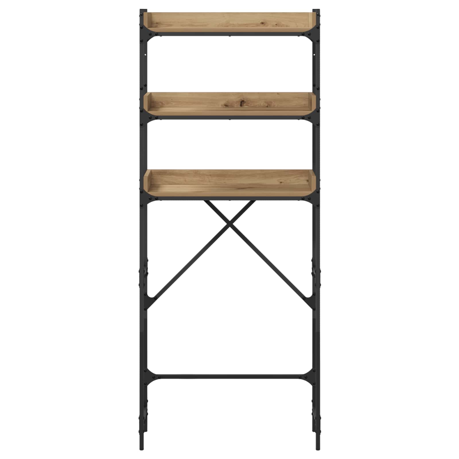 Mensola per lavatrice Rovere artigianale 67 x 25 x 163 cm