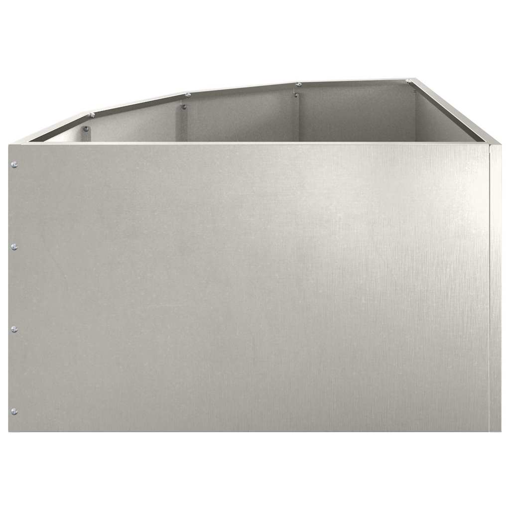 Vaso d'angolo Argento 60 x 60 x 35 cm Acciaio inox