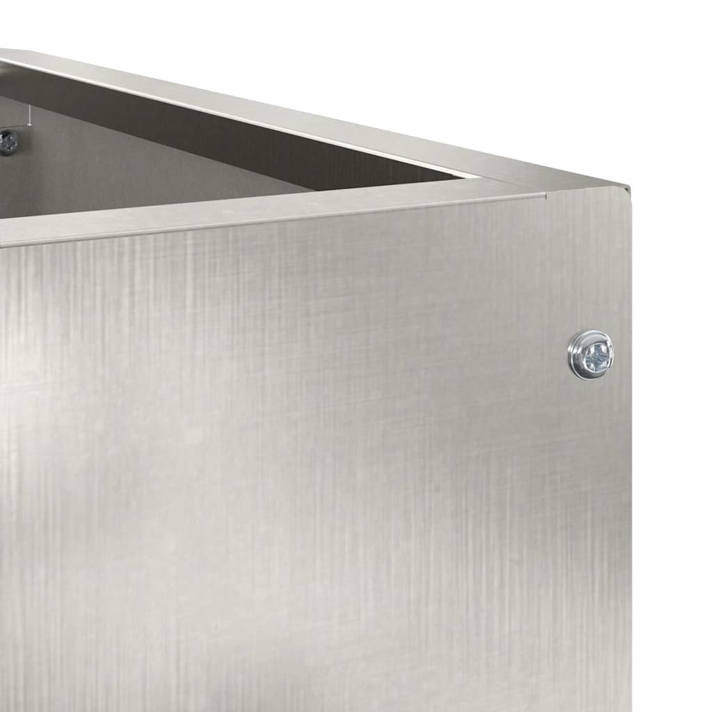 Vaso d'angolo Argento 60 x 60 x 35 cm Acciaio inox