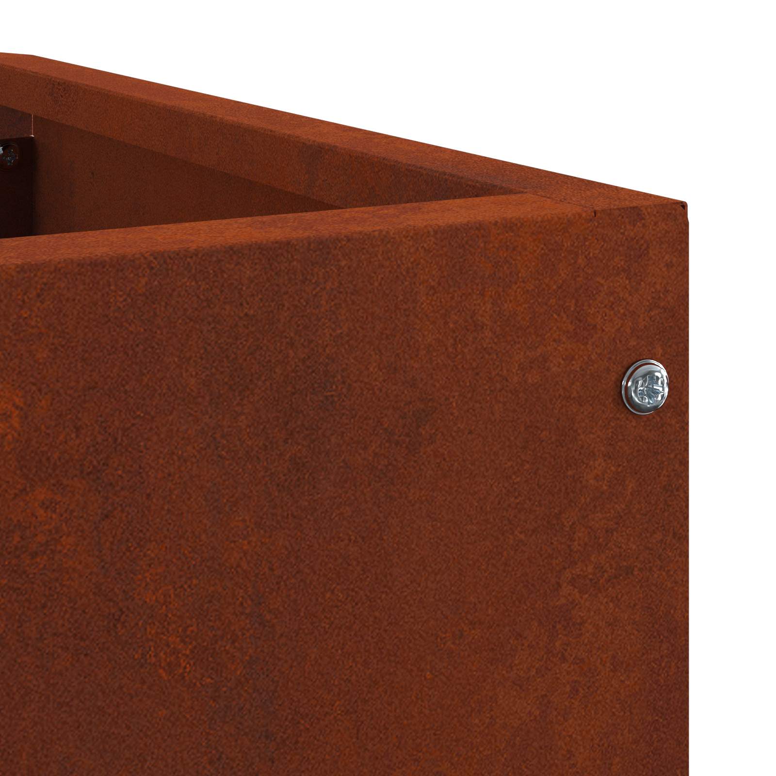 Vaso d'angolo Ruggine 60 x 60 x 35 cm acciaio corten