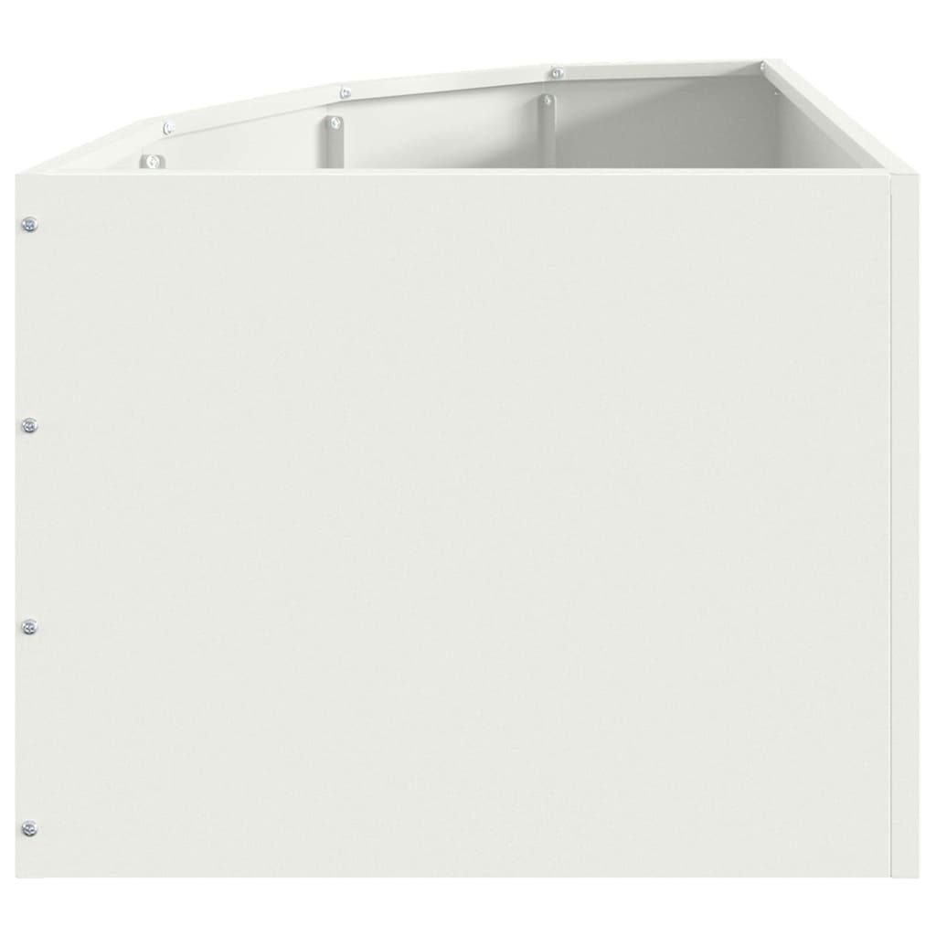 Vaso d'angolo Bianco 45 x 45 x 35 cm Acciaio
