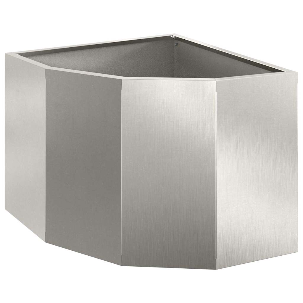 Vaso d'angolo Argento 45 x 45 x 35 cm Acciaio inox