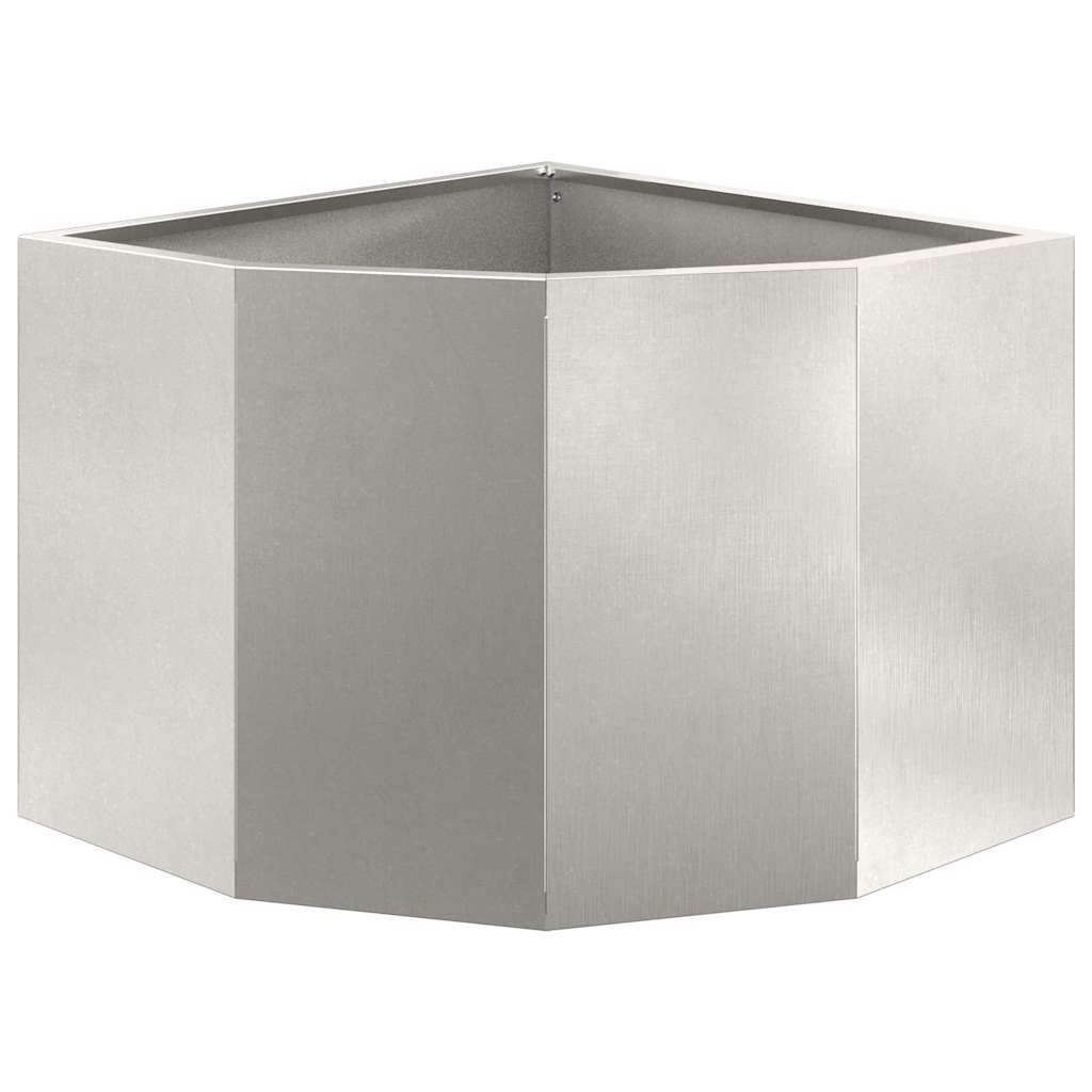 Vaso d'angolo Argento 45 x 45 x 35 cm Acciaio inox
