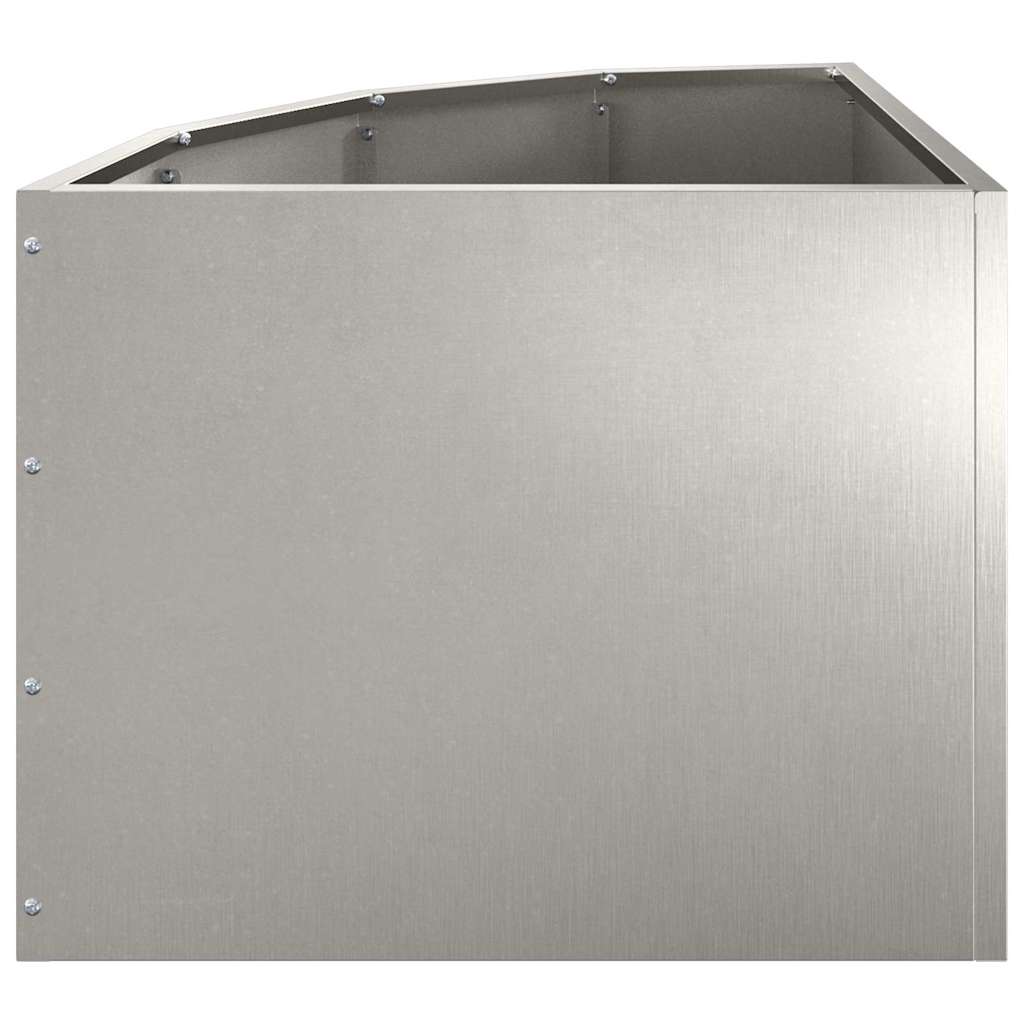 Vaso d'angolo Argento 45 x 45 x 35 cm Acciaio inox