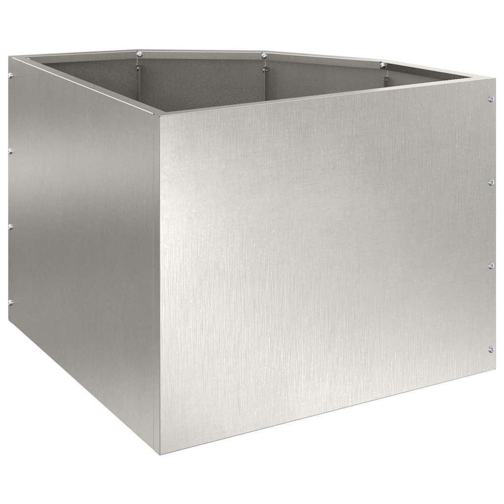 Vaso d'angolo Argento 45 x 45 x 35 cm Acciaio inox