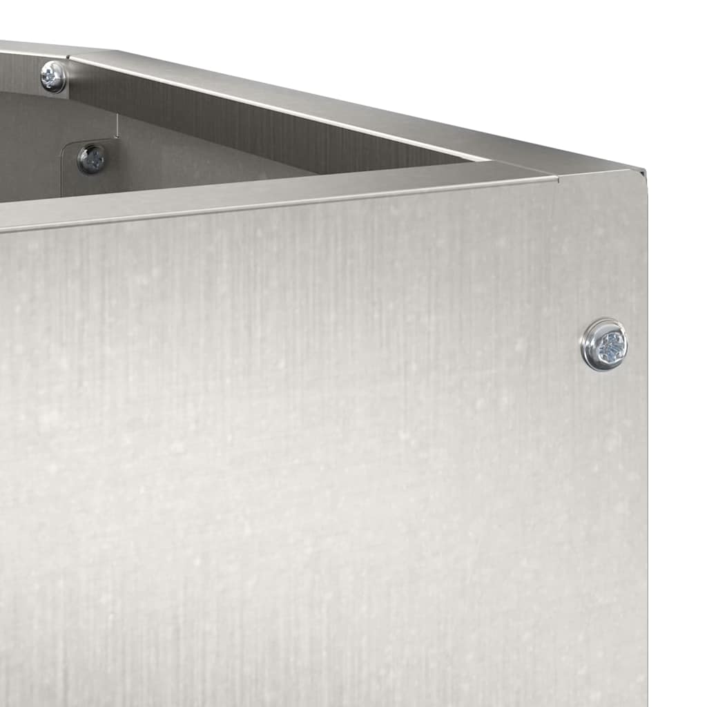 Vaso d'angolo Argento 45 x 45 x 35 cm Acciaio inox