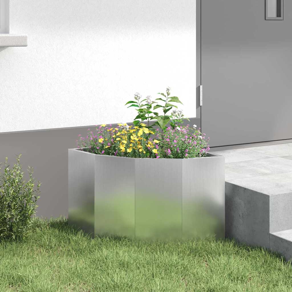 Vaso d'angolo Argento 45 x 45 x 35 cm Acciaio zincato