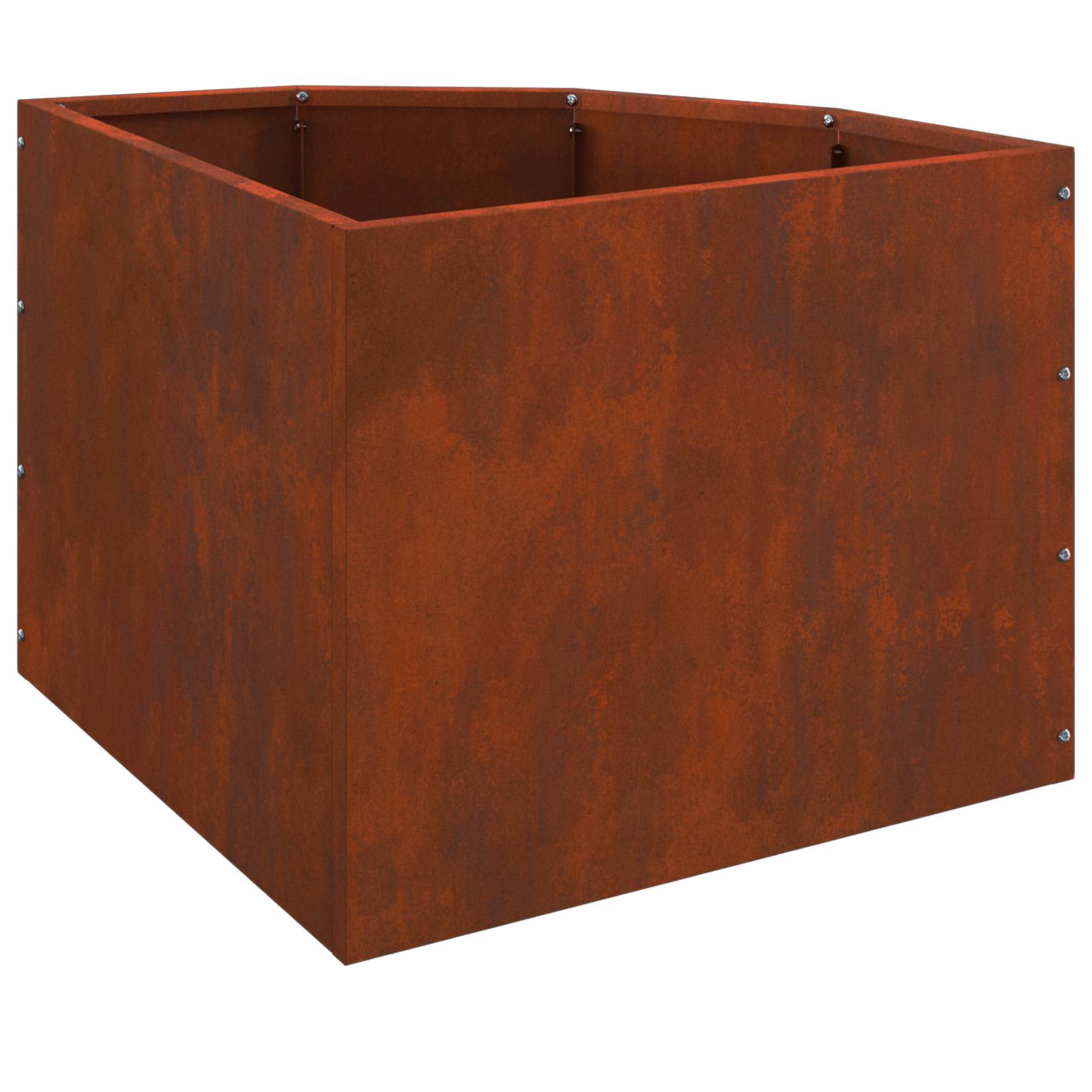 Vaso d'angolo Ruggine 45 x 45 x 35 cm acciaio corten