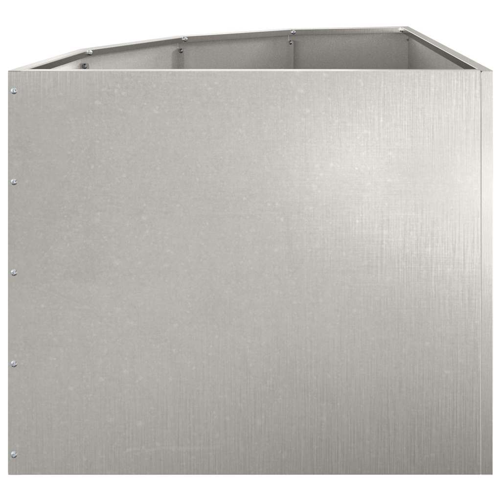 Vaso d'angolo Argento 60 x 60 x 50 cm Acciaio inox