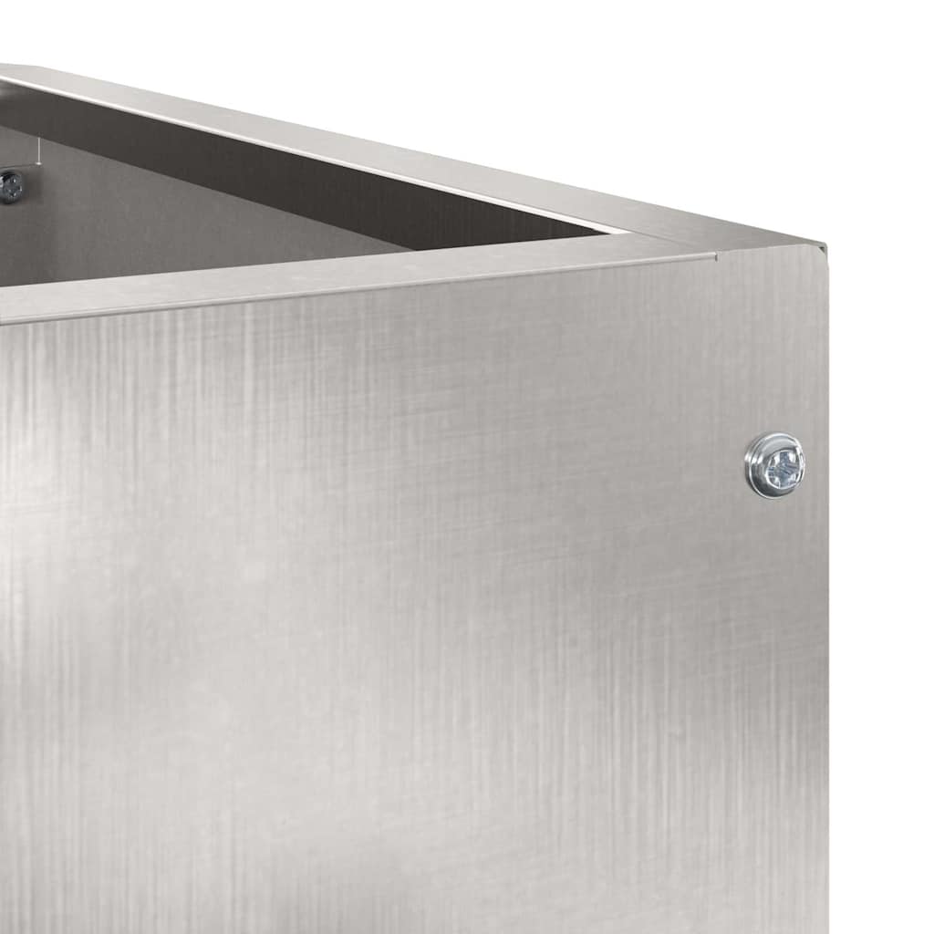Vaso d'angolo Argento 60 x 60 x 50 cm Acciaio inox