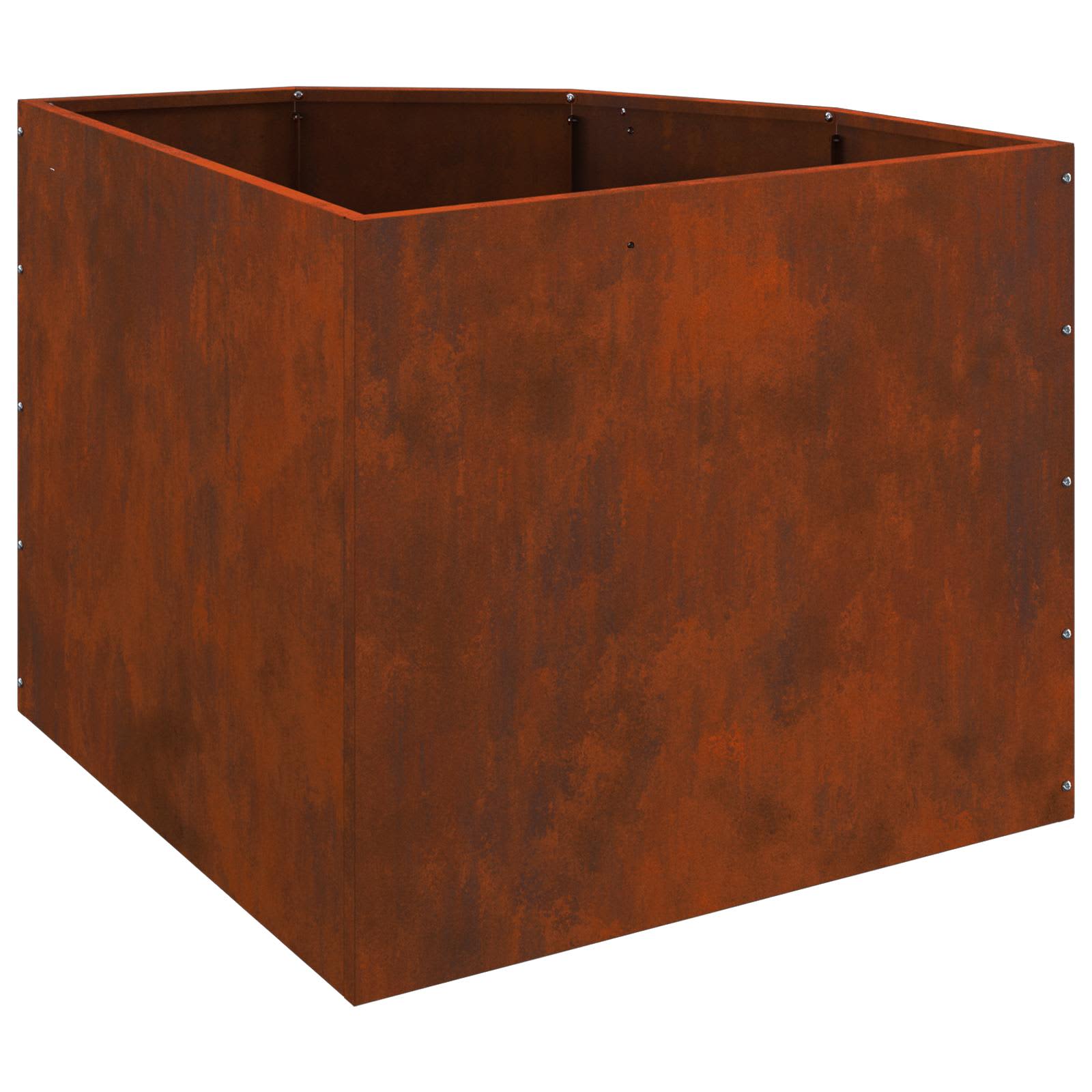 Vaso d'angolo Ruggine 60 x 60 x 50 cm acciaio corten