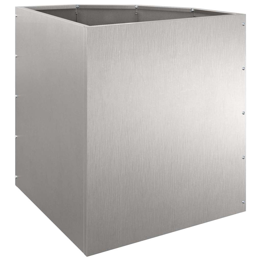 Vaso d'angolo Argento 45 x 45 x 50 cm Acciaio inox