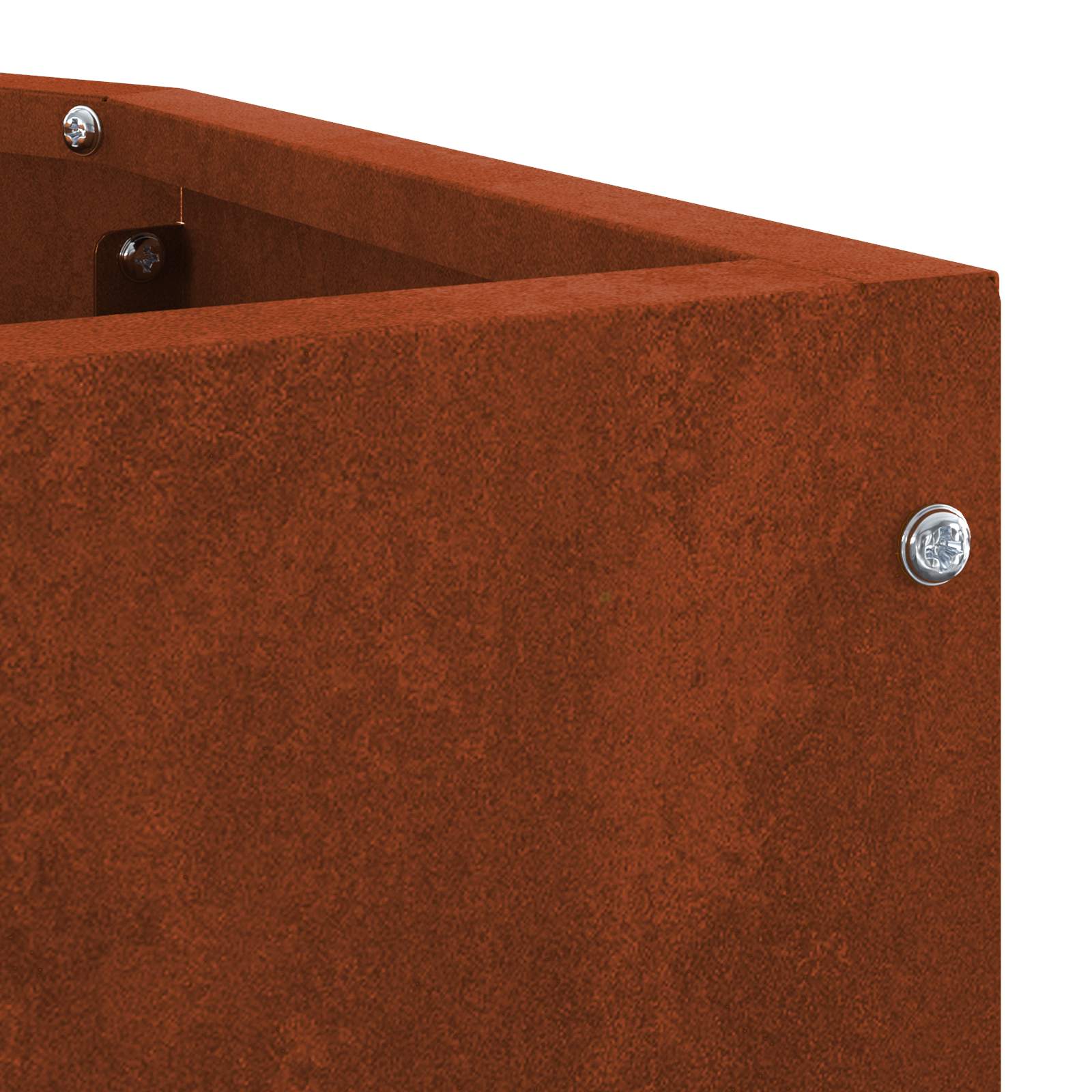 Vaso d'angolo Ruggine 45 x 45 x 50 cm acciaio corten