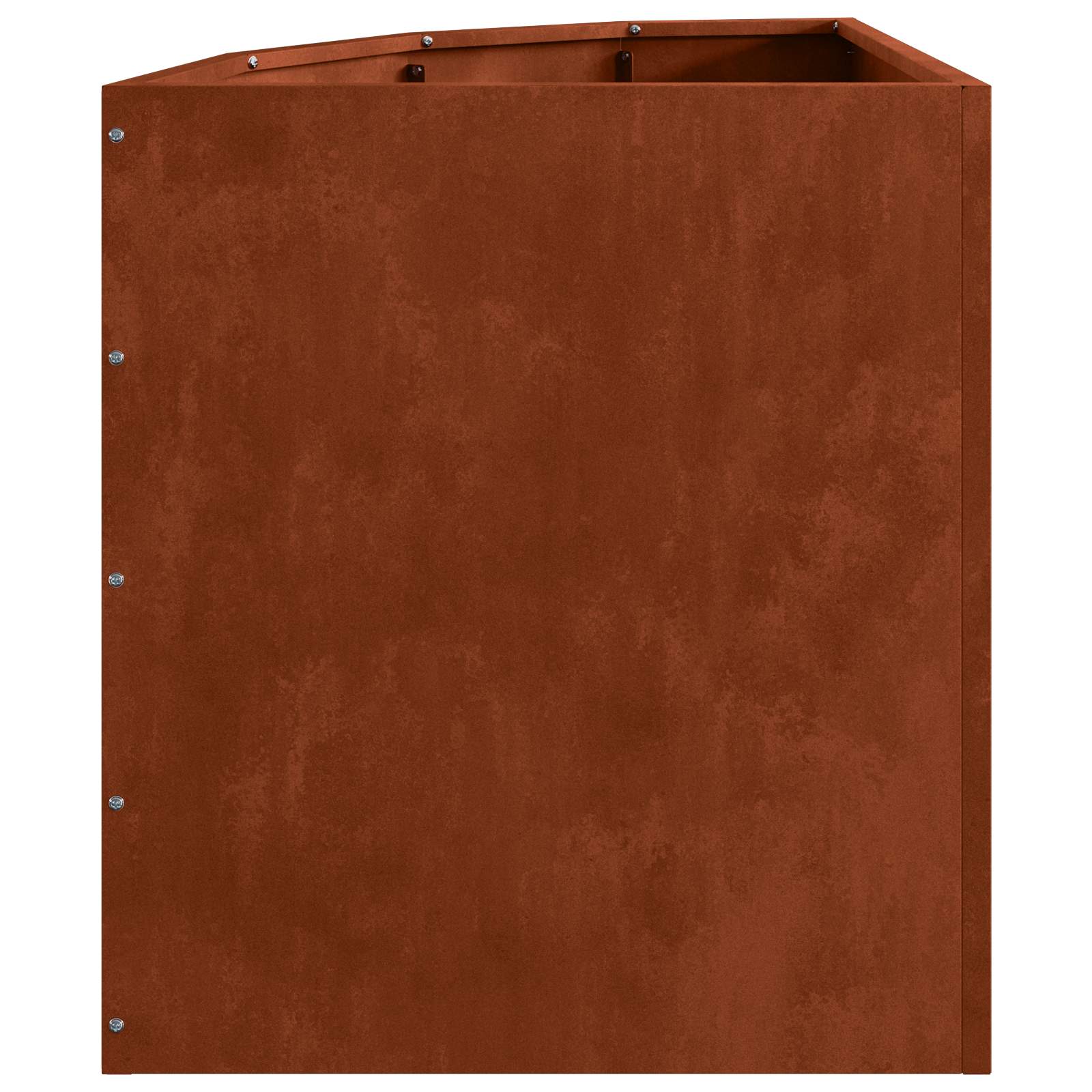Vaso d'angolo Ruggine 45 x 45 x 50 cm acciaio corten