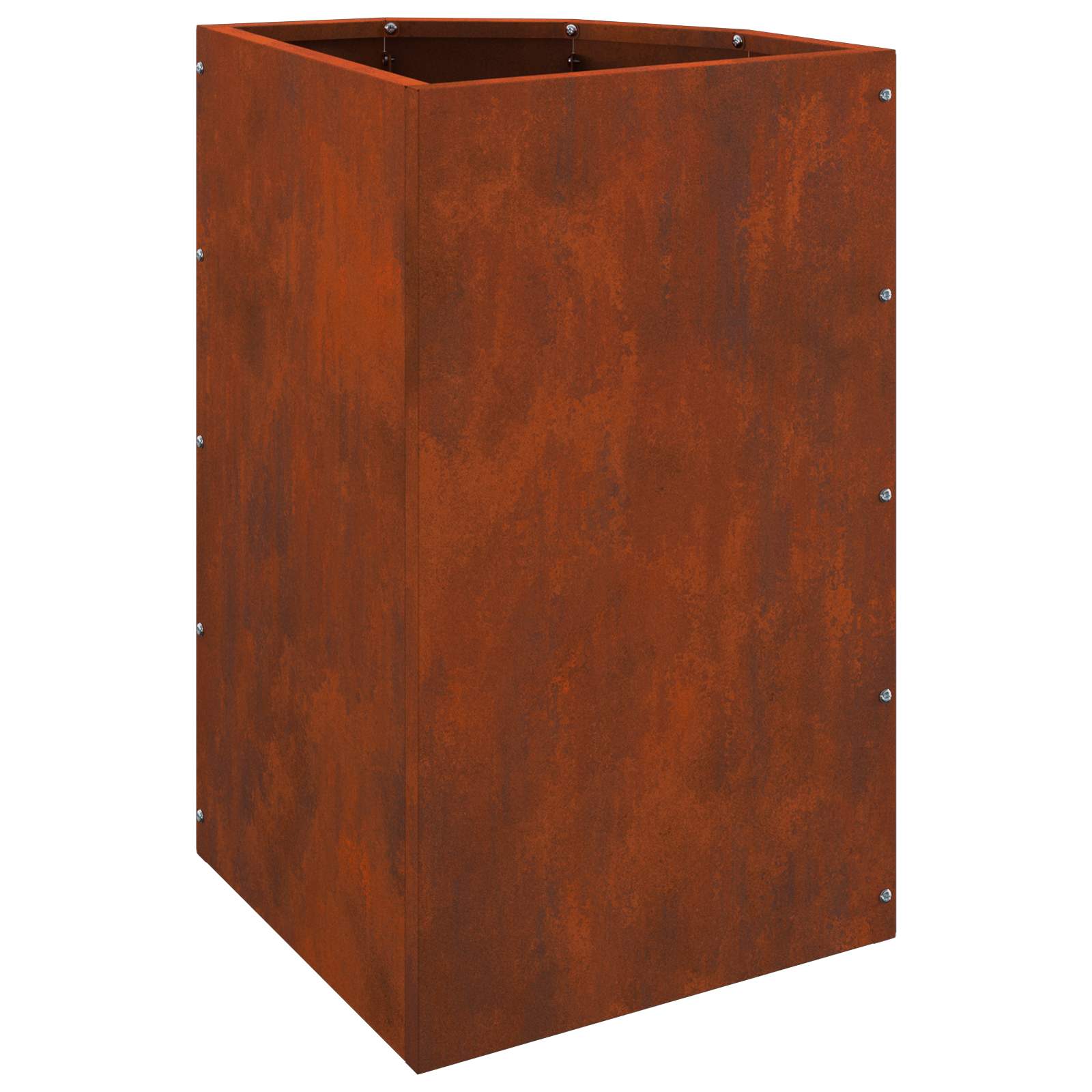 Vaso d'angolo Ruggine 30 x 30 x 50 cm acciaio corten