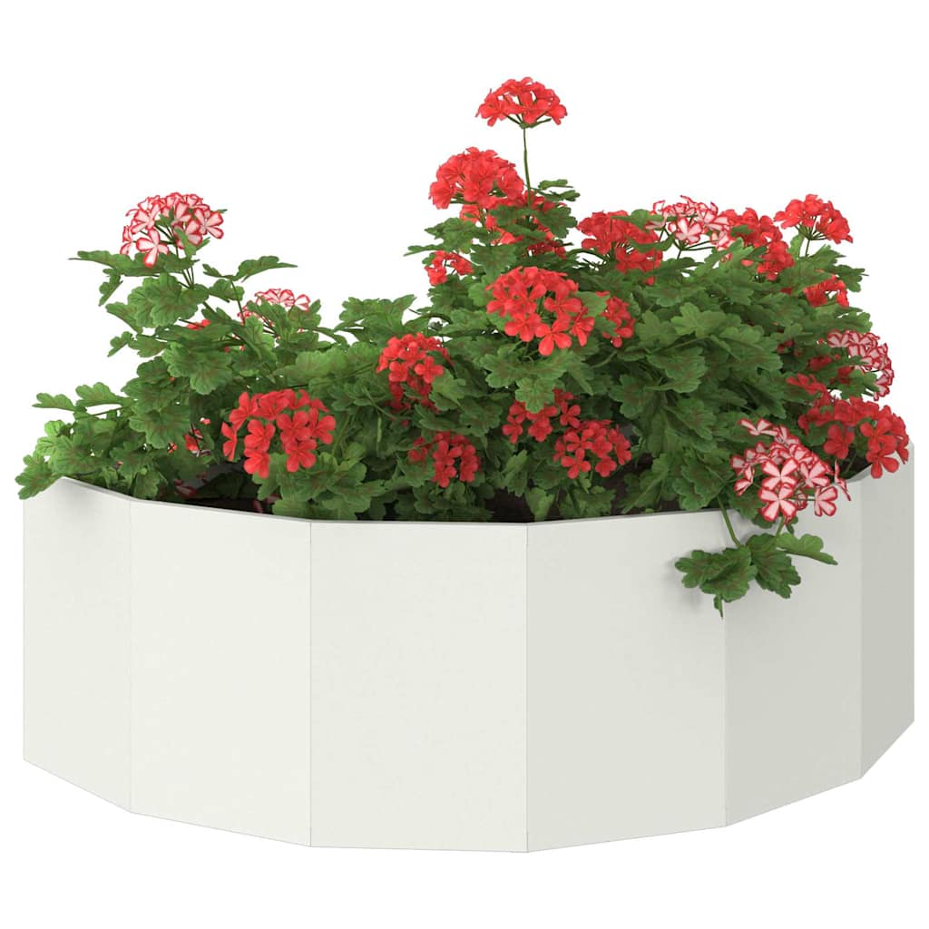 Fioriera Bianco 120 x 60 x 35 cm Acciaio