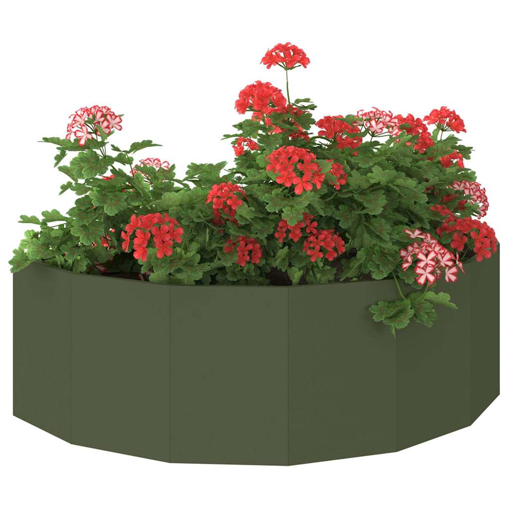 Fioriera Verde oliva 120 x 60 x 35 cm Acciaio