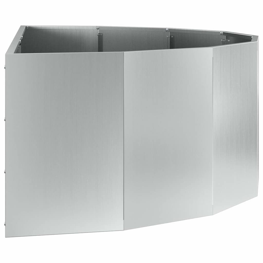 Fioriera Argento 120 x 60 x 35 cm Acciaio zincato