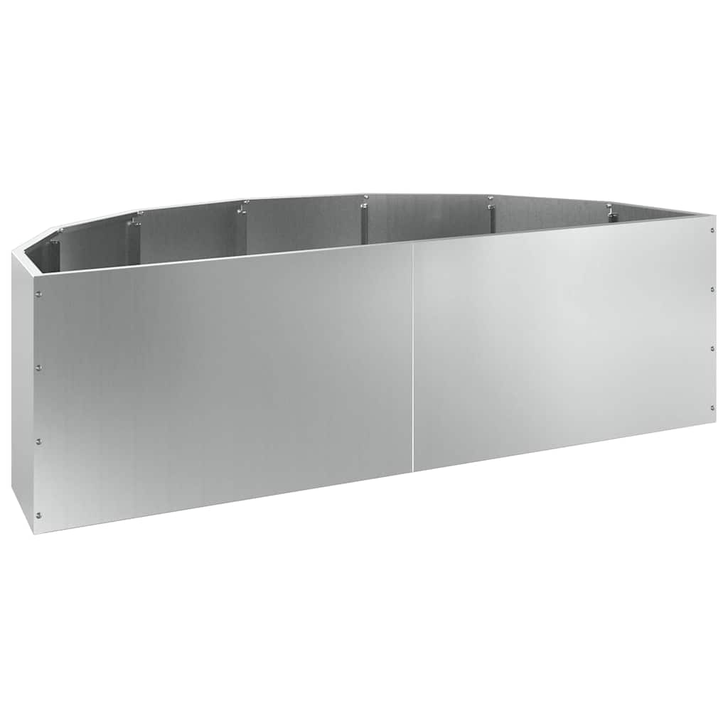 Fioriera Argento 120 x 60 x 35 cm Acciaio zincato