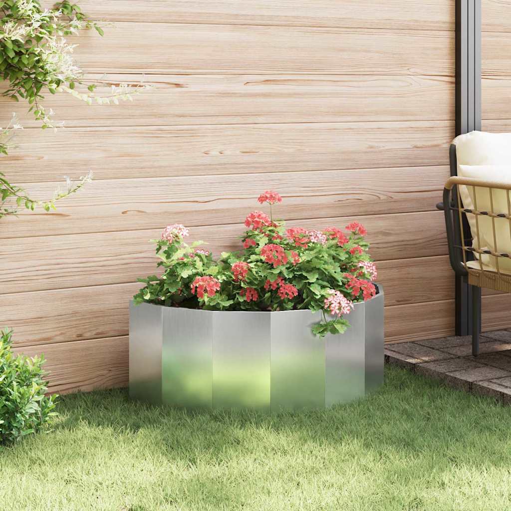Fioriera Argento 90 x 45 x 35 cm Acciaio zincato