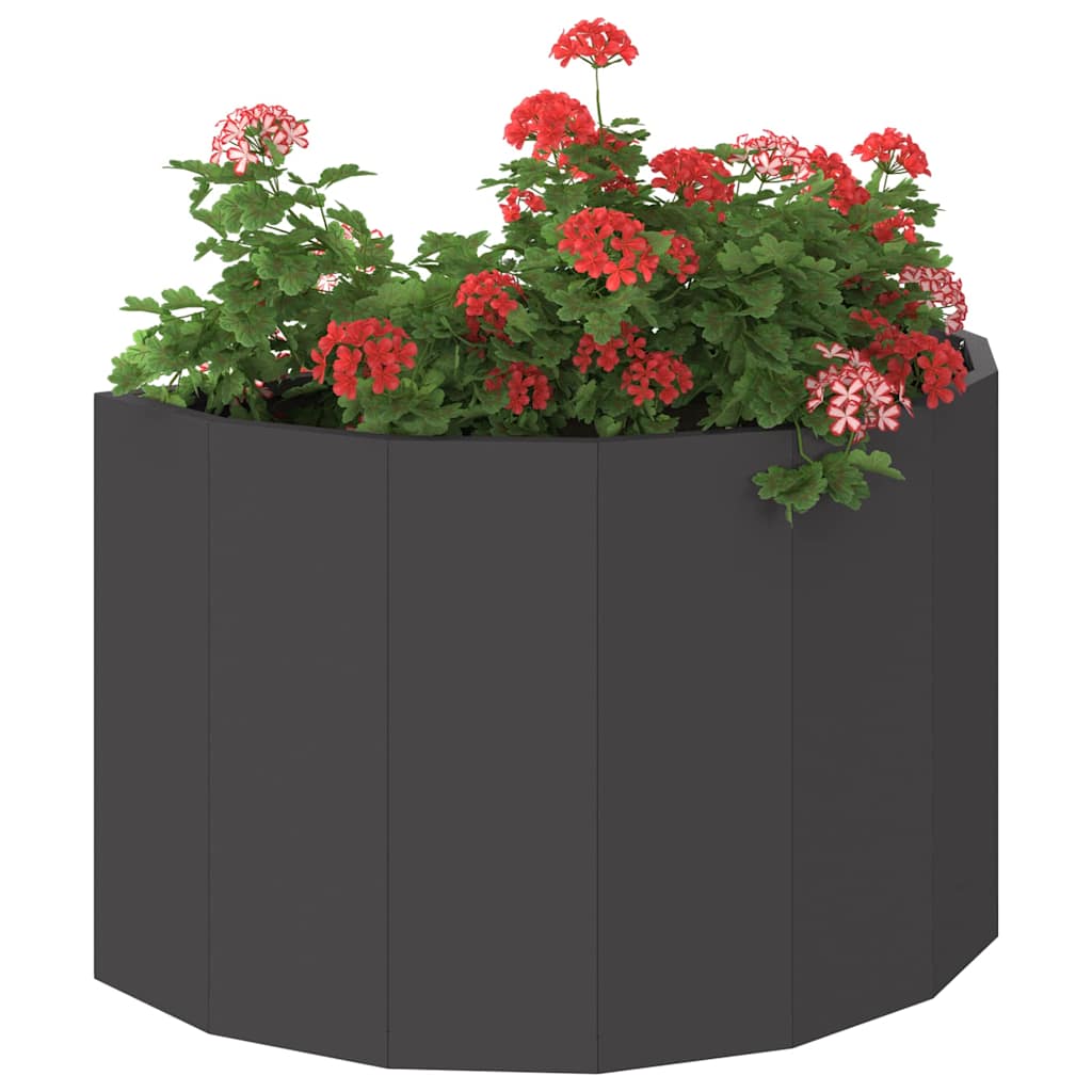 Fioriera Nero 60 x 30 x 35 cm Acciaio