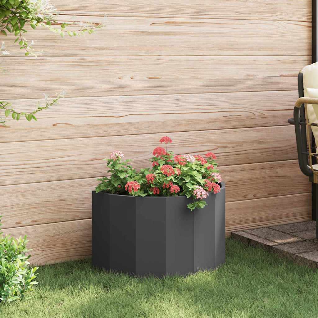 Fioriera Nero 60 x 30 x 35 cm Acciaio