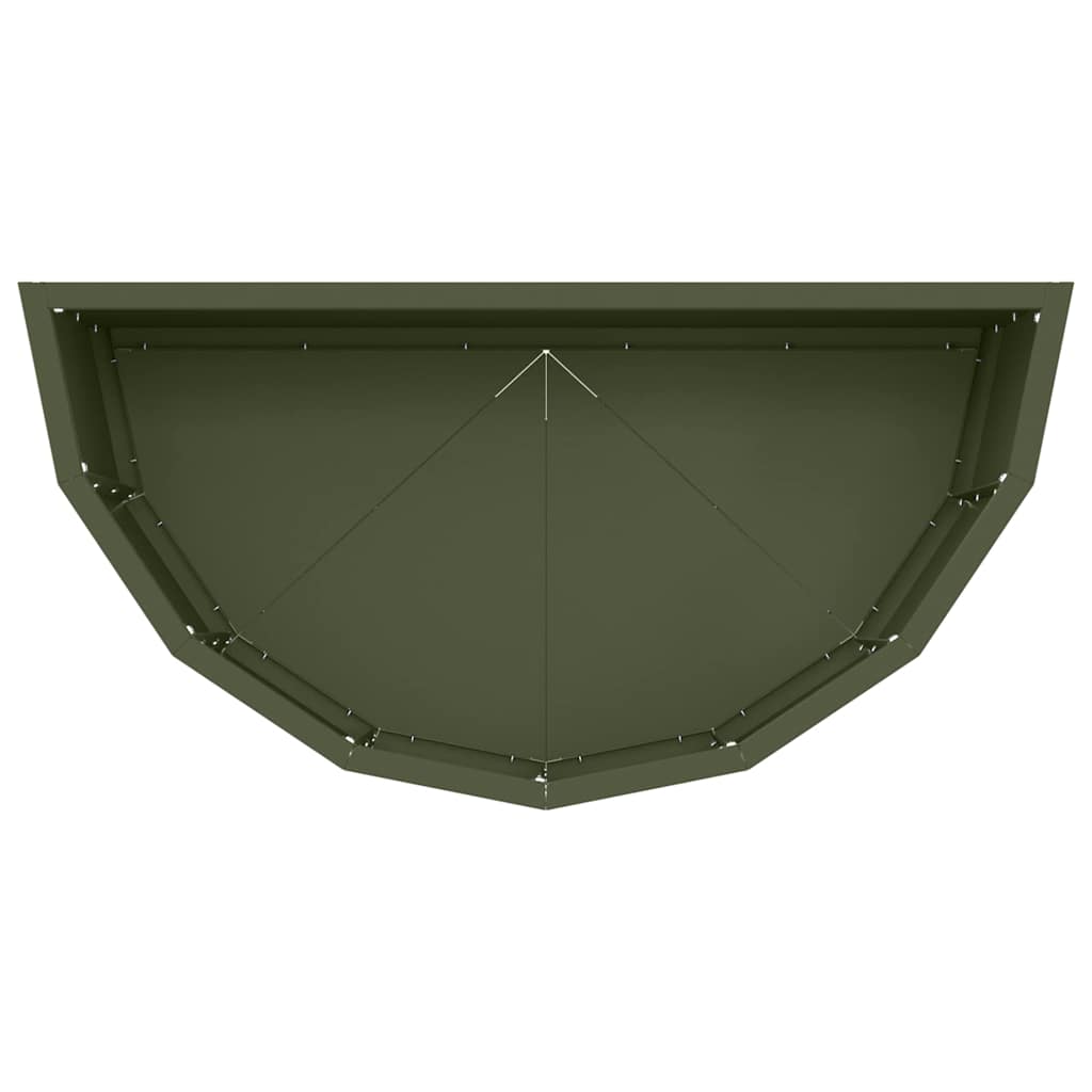 Fioriera Verde oliva 60 x 30 x 35 cm Acciaio