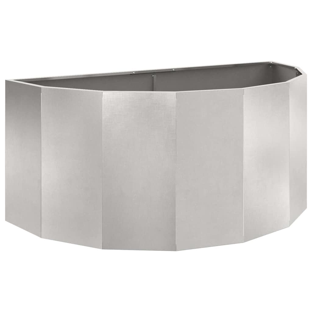 Fioriera Argento 120 x 60 x 50 cm Acciaio inossidabile