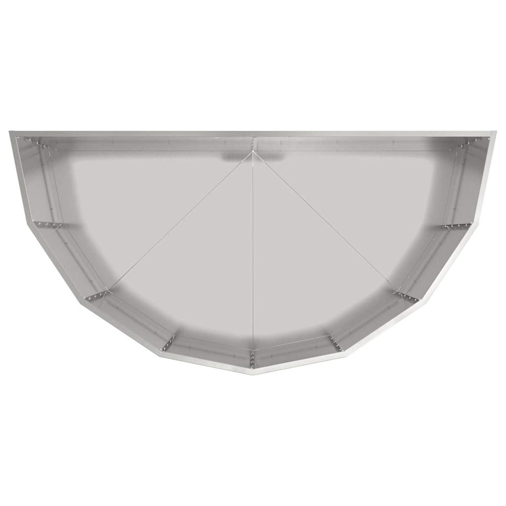 Fioriera Argento 120 x 60 x 50 cm Acciaio zincato