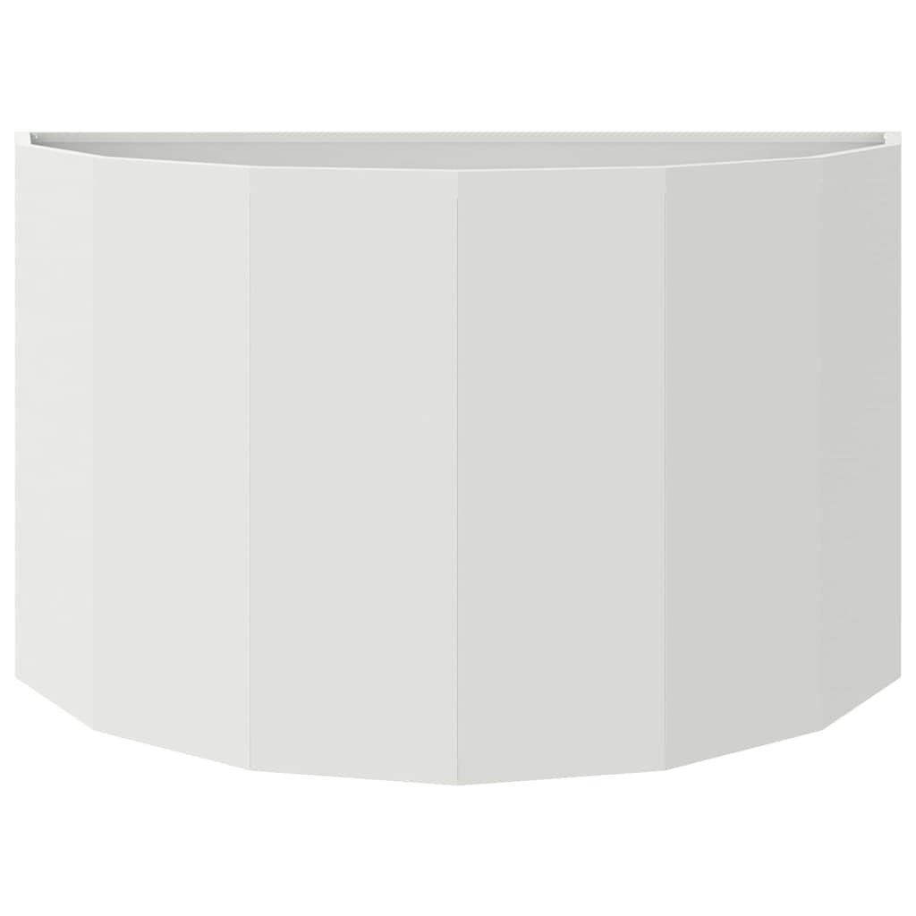Fioriera Bianco 90 x 45 x 50 cm Acciaio