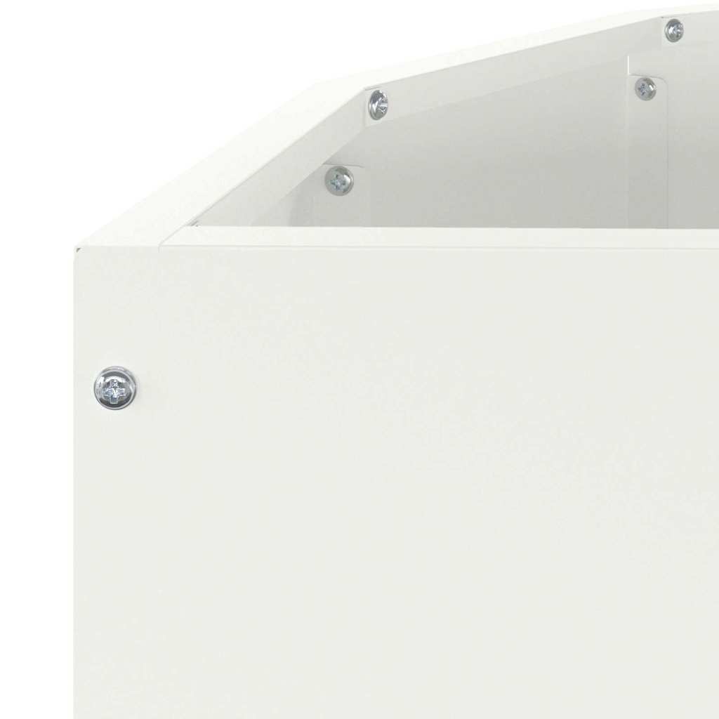 Fioriera Bianco 90 x 45 x 50 cm Acciaio