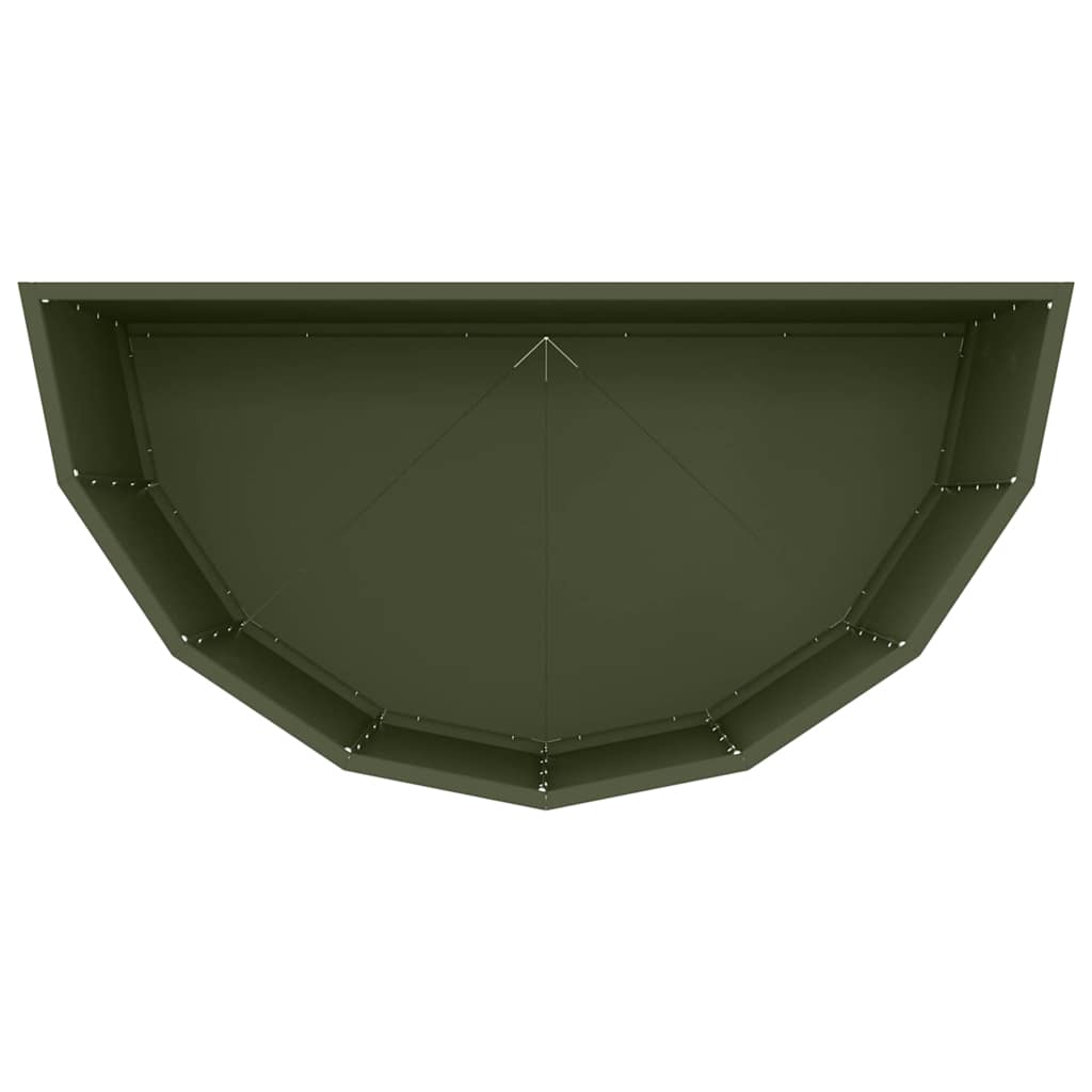 Fioriera Verde oliva 90 x 45 x 50 cm Acciaio