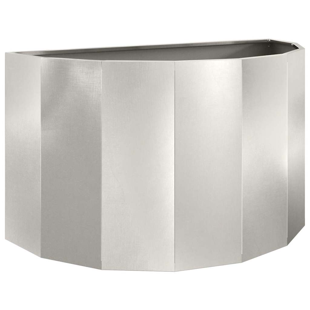 Fioriera Argento 90 x 45 x 50 cm Acciaio inossidabile